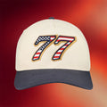 Carson Hocevar Merch Embroidered 77 American Flag Hat 2026 Gifts For Nascar Fans - Merchluma