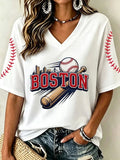 Boston Red Sox Merch Boston Baseball V-Neck Jersey Unique Gifts For Baseball Fans - Merchluma