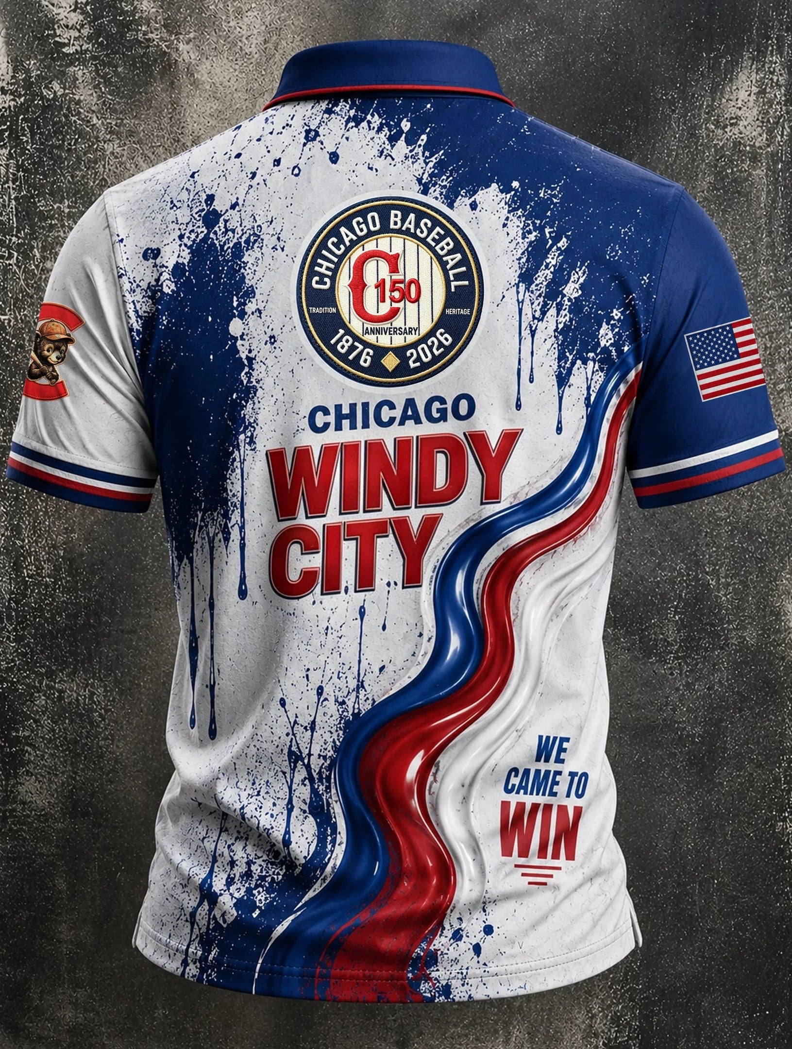 Chicago Cubs Merch Chicago Baseball 1876 2026 Polo Shirt Gifts For Baseball Lovers - Merchluma