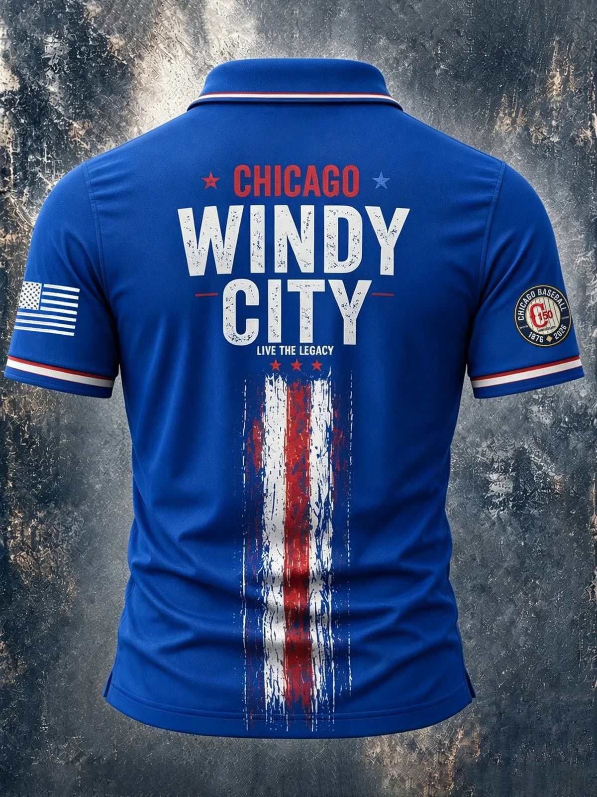 Chicago Cubs Merch Founded Since 1876 Celebrating 2026 And Pride 150 Years Strong Polo Shirt - Merchluma