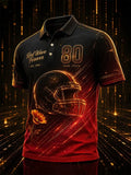 San Francisco 49ers Merch 80 Seasons Red Wave Forever Est 1946 Polo Shirt SF Football Gear - Merchluma