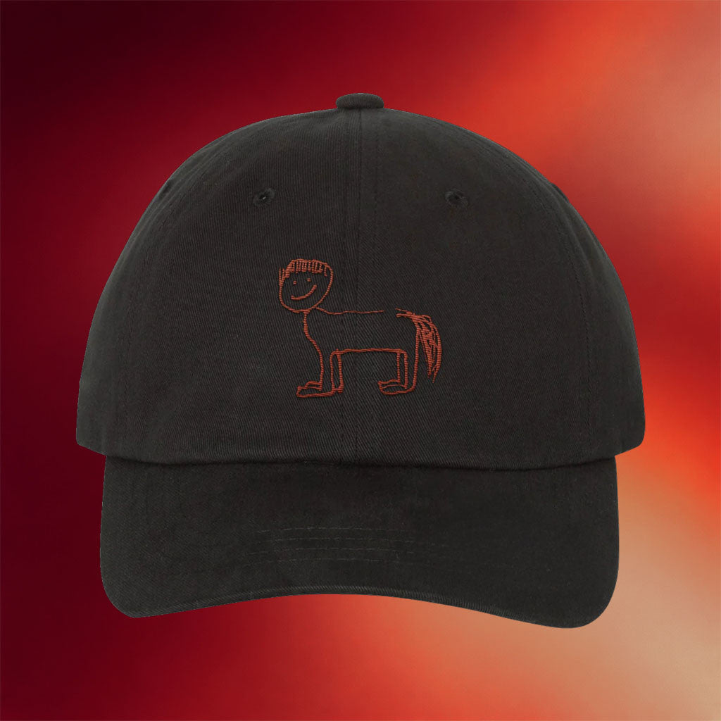 Del Water Gap Merch Horse With Bowl Cut Embroidered Hat Gifts For Brother - Merchluma