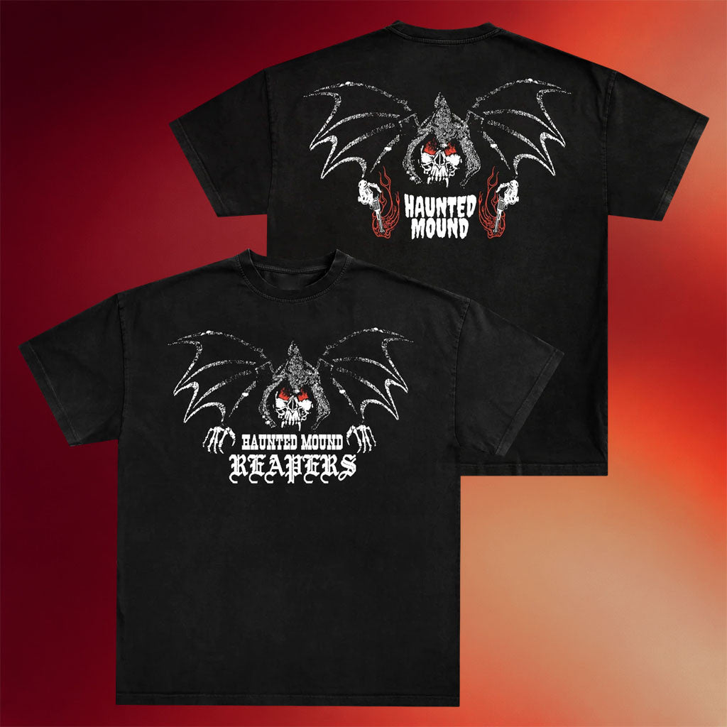 Real Haunted Mound Merch 2026 Haunted Mound Reapers Black T-Shirt Gift For Boyfriend - Merchluma