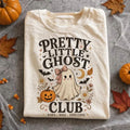 Pretty Little Ghost Club Halloween Shirt Cute Ghost Pumpkin Tee Spooky Season Outfits For Her - Merchluma