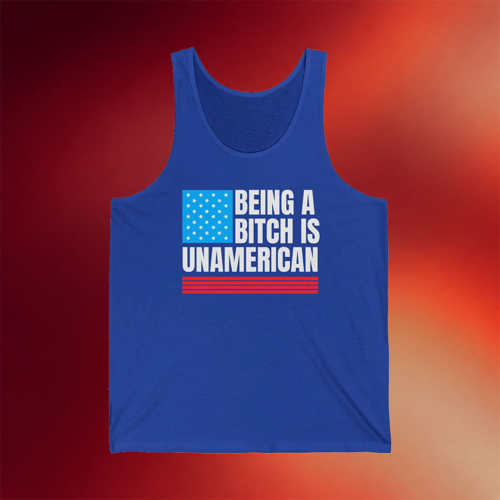 Black Guns Matter Merch 2026 Being A Btch Is UnAmerican Tank Top Patriotic Gifts Ideas - Merchluma