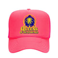 Queens Of The Stone Age Merch Catacombs Tour 2026 Palm Tree Trucker Hat Pink Gifts For Her - Merchluma