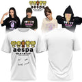 Aespa X BAPE Baby Milo Signed T-Shirt 2026 Aespa Merch MY Apparel Unique Gift For Kpop Fans - Merchluma