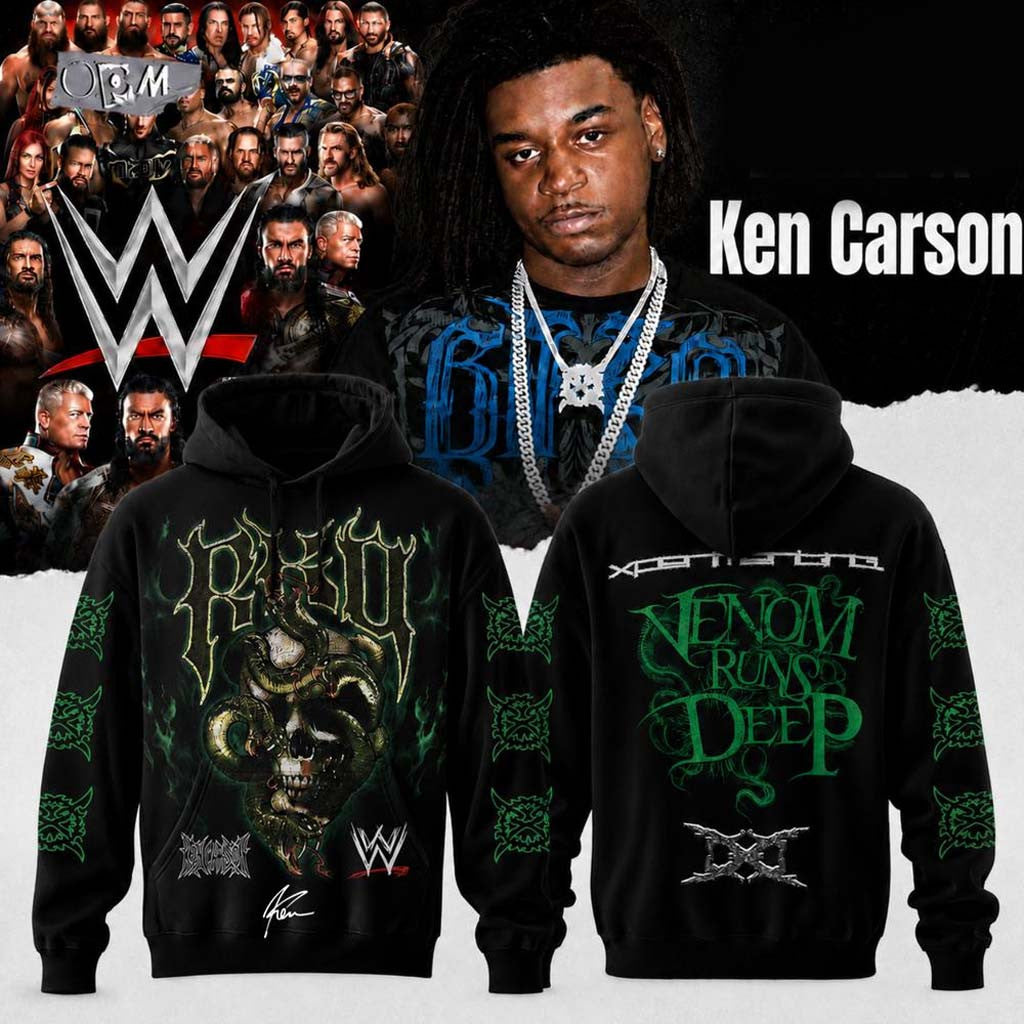 Ken Carson X WWE SummerSlam 2026 Signed Hoodie Venom Runs Deep Hoodie KC Xperiment Merch - Merchluma
