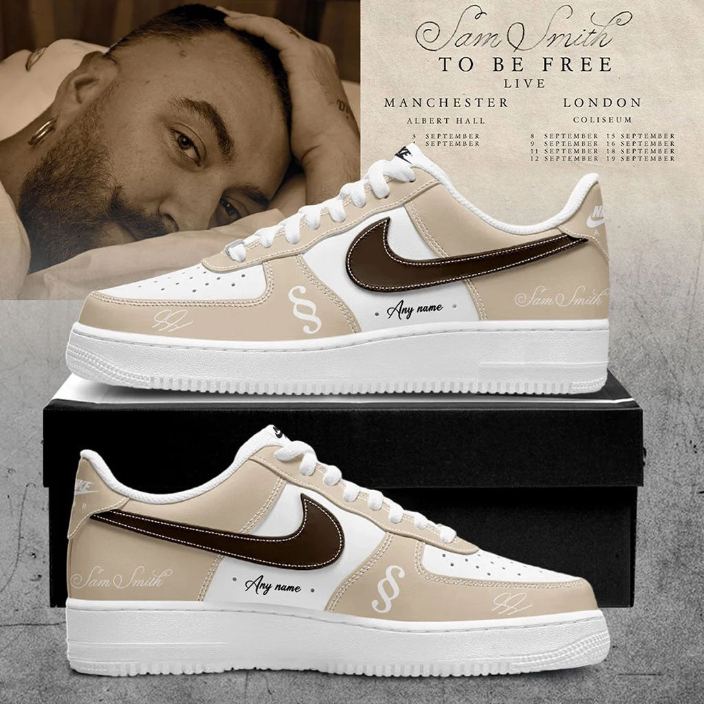 Custom SAM SMITH To Be Free Live Sneakers Sam Smith Merch Best Gifts For Him Music Lovers - Merchluma