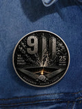 911 Never Forget Remember Honor Unite Button Pin Twin Towers Memorial Patriot Day Merchandise - Merchluma
