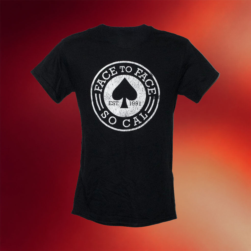 Enemy Ink Merch 2026 Face To Face Spade Logo T-Shirt Face To Face Merch Gift For Rock Band Fan - Merchluma
