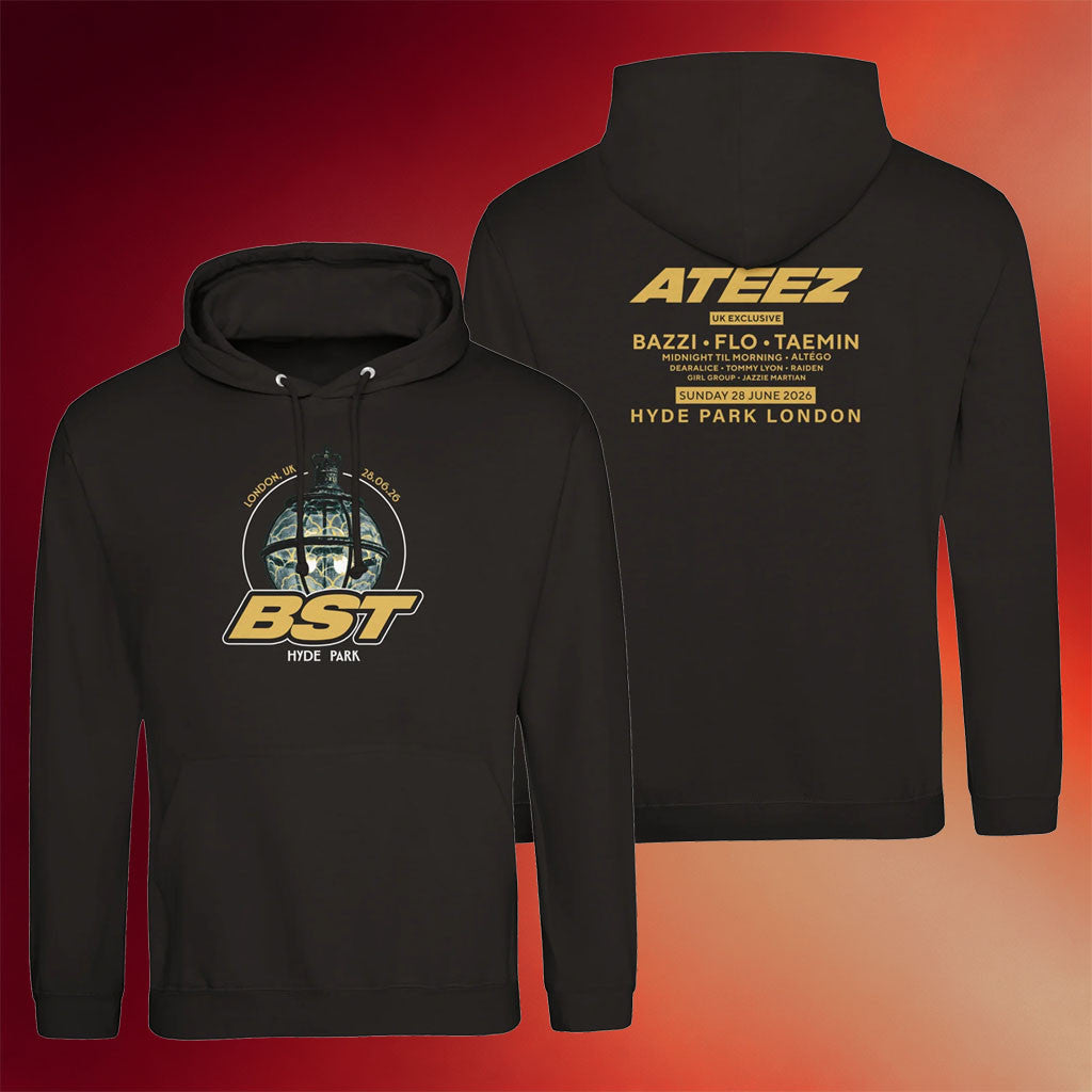 BST Hyde Park Merch 2026 Ateez Event Hoodie Music Festival Outfits Gift For Brothers - Merchluma