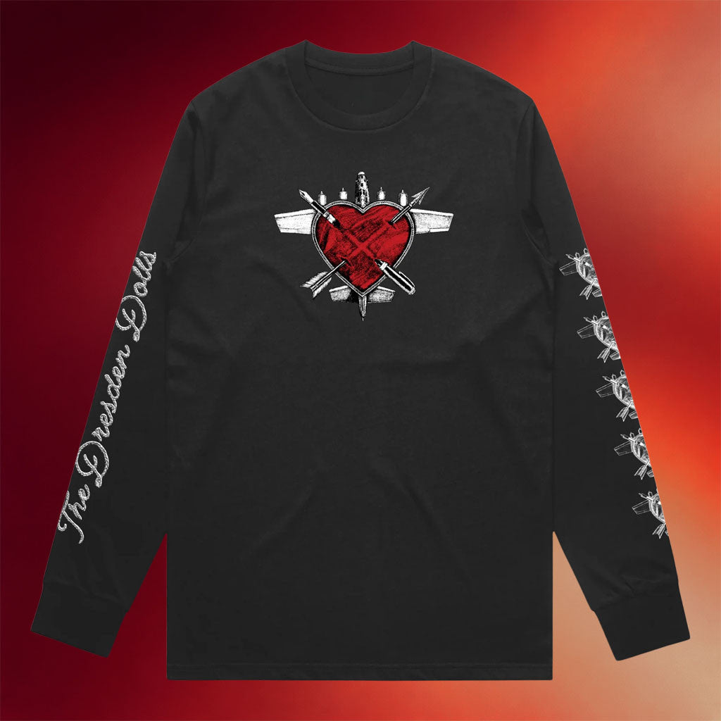 Dresden Dolls Merch 2026 Heartplane Long Sleeve Shirt Present For Music Lovers - Merchluma