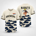 Brewers Naruto Night Jersey Milwaukee Brewers Merch Best Gifts For Baseball Lovers - Merchluma