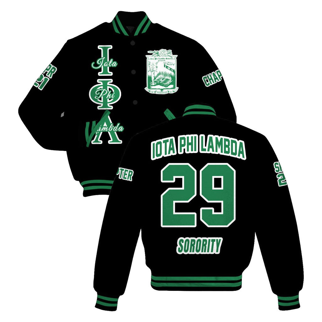 Iota Phi Lambda Sorority Jacket Black Iota Phi Lambda Merch Gifts For Brother - Merchluma