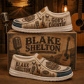 Blake Shelton God's Country Shoes Blake Shelton Merch Best Gifts For Music Lovers - Merchluma
