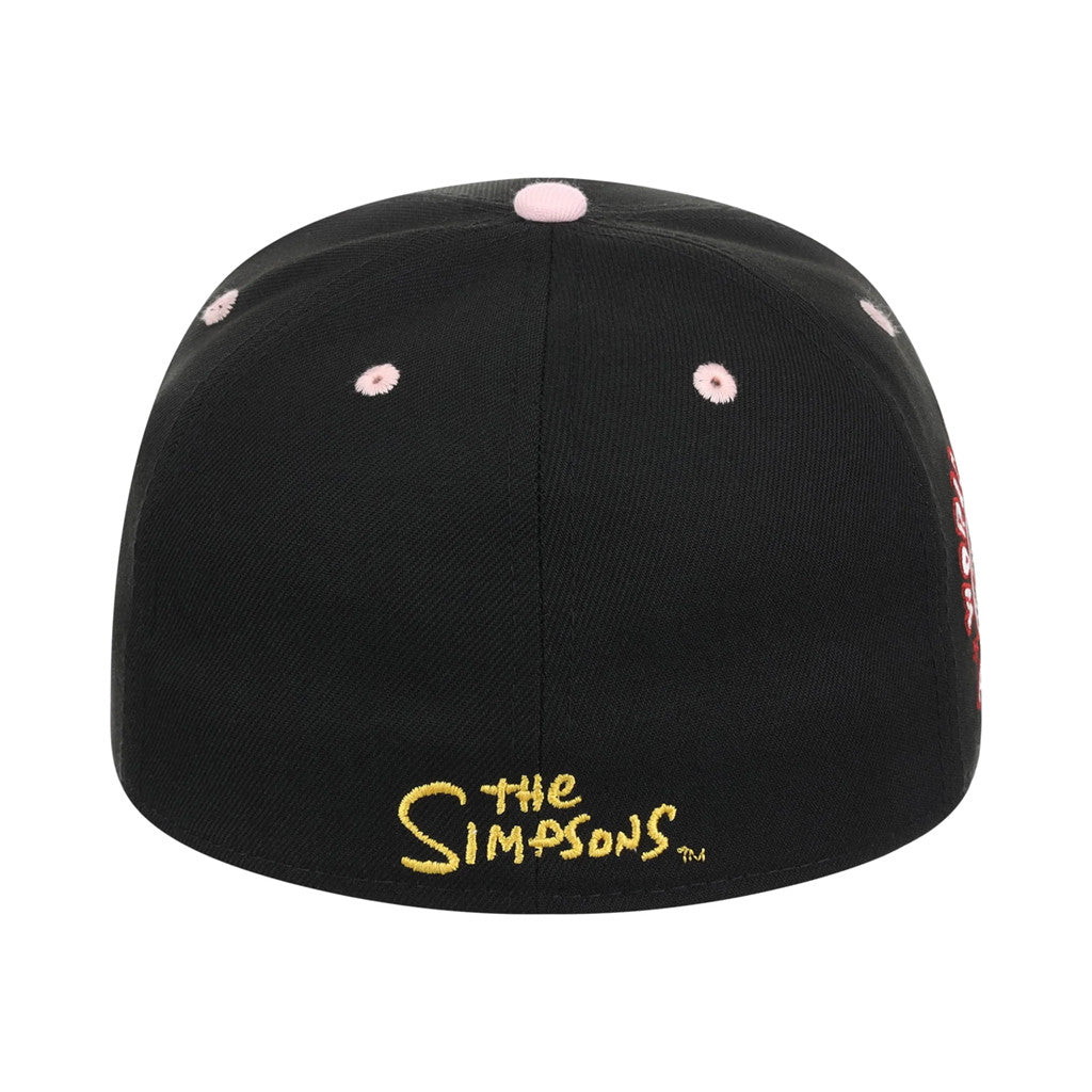Lids Hat Drop The Simpsons Fitted Collection Merch Lard Lad Donuts Snapback Hat Embroidered - Merchluma