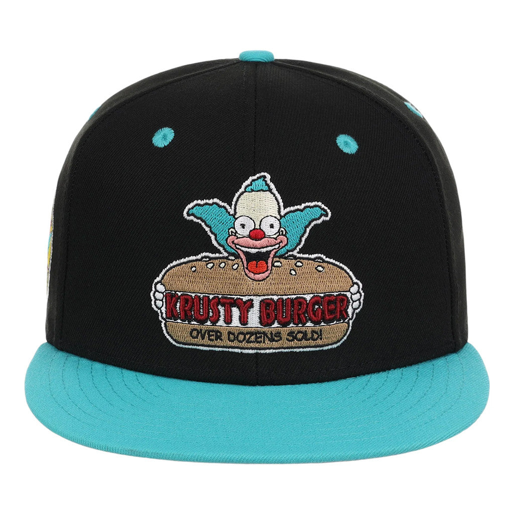 Lids Hat Drop The Simpsons Fitted Collection Merch Krusty Snapback Hat Embroidered Husband Gifts - Merchluma