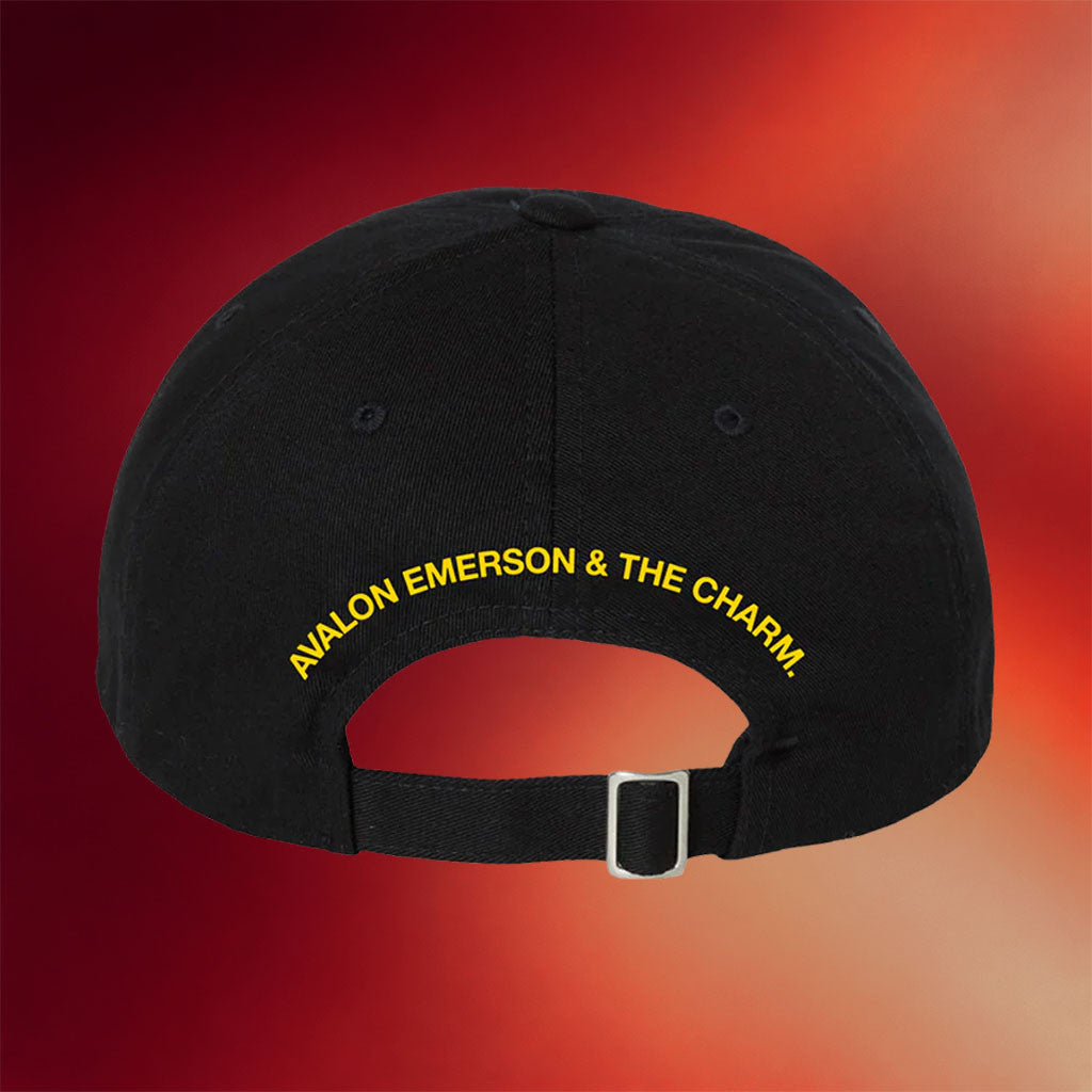 Avalon Emerson Merch 2026 Black Logo Hat Avalon Emerson And The Charm Merch Fan Gifts - Merchluma