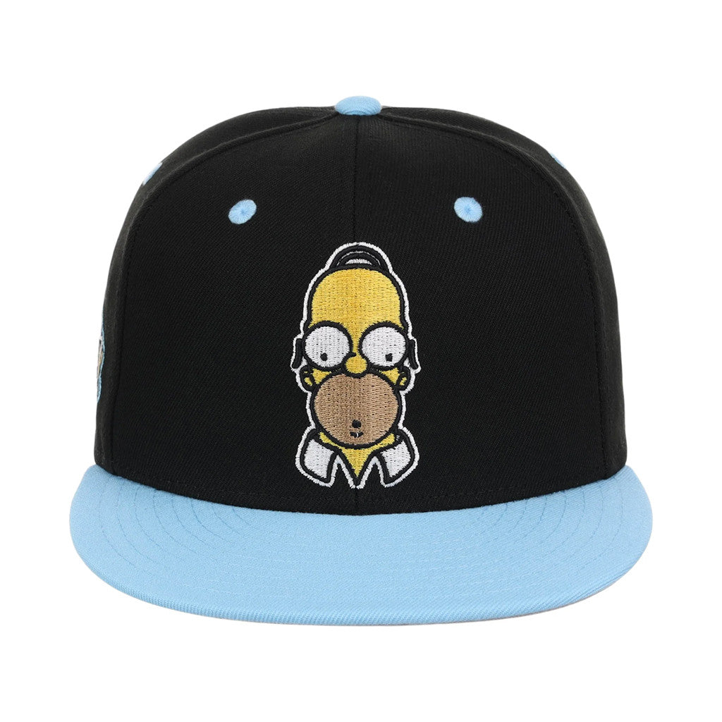 Lids Hat Drop The Simpsons Fitted Collection Merch Homer Snapback Hat Embroidered Brother Gifts - Merchluma