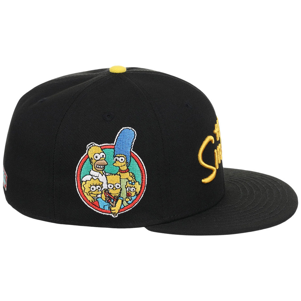 Lids Hat Drop The Simpsons Fitted Collection Merch The Simpsons Snapback Hat Embroidered Gifts - Merchluma