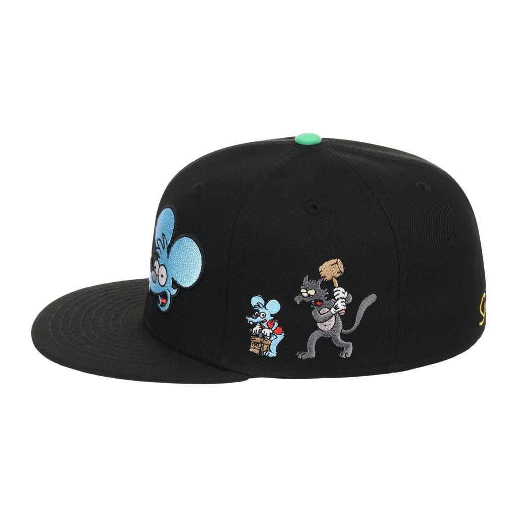 Lids Hat Drop The Simpsons Fitted Collection Merch Whammy Snapback Hat Embroidered Son Gifts - Merchluma