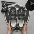 Las Vegas Raiders City Skyline Shoes LV Raiders Merch Football Fan Apparel Gift For Game Day - Merchluma