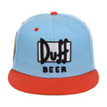 Lids Hat Drop The Simpsons Fitted Collection Merch Duff Beer Snapback Hat Embroidered Son Gifts - Merchluma