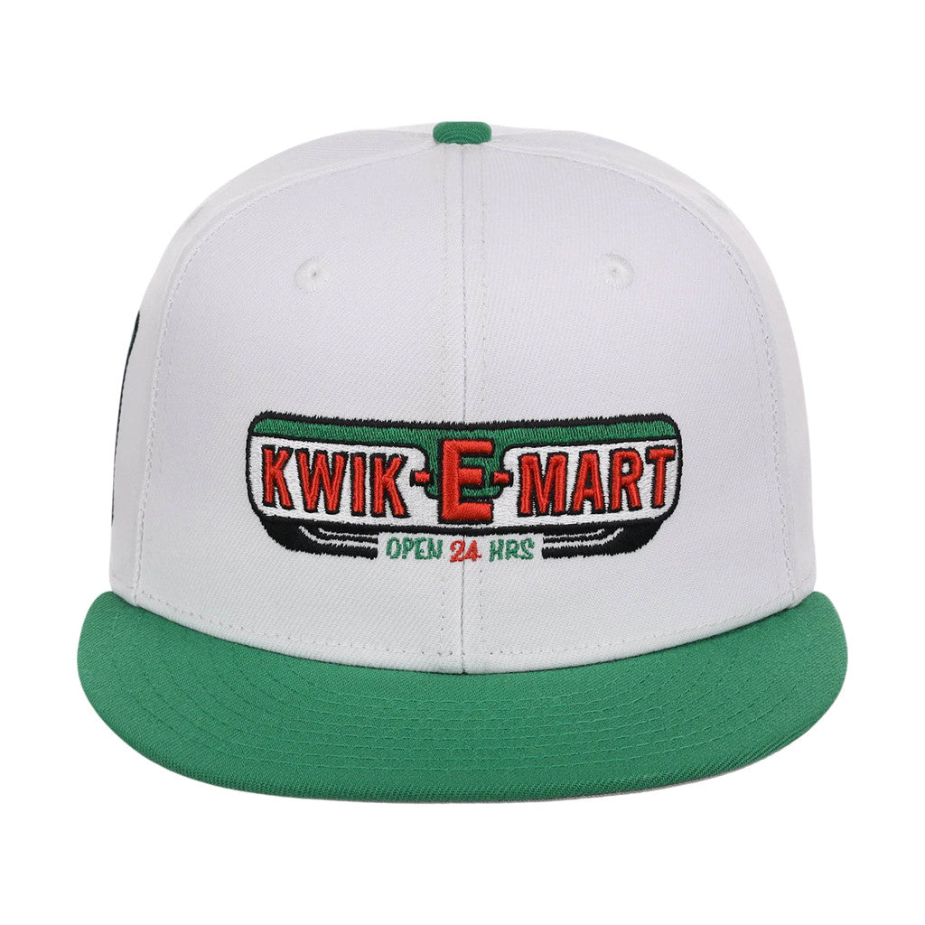 Lids Hat Drop The Simpsons Fitted Collection Merch Kwik E Mart Snapback Hat Embroidered Gifts - Merchluma
