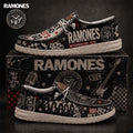 Ramones Blitzkrieg Bop Shoes Hey Ho Let's Go Loafers Ramones Merch Gift For Band Fans - Merchluma