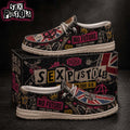 Sex Pistols No Future Shoes Punk Rock Icons Loafers Sex Pistols Merch Gift For Fans - Merchluma