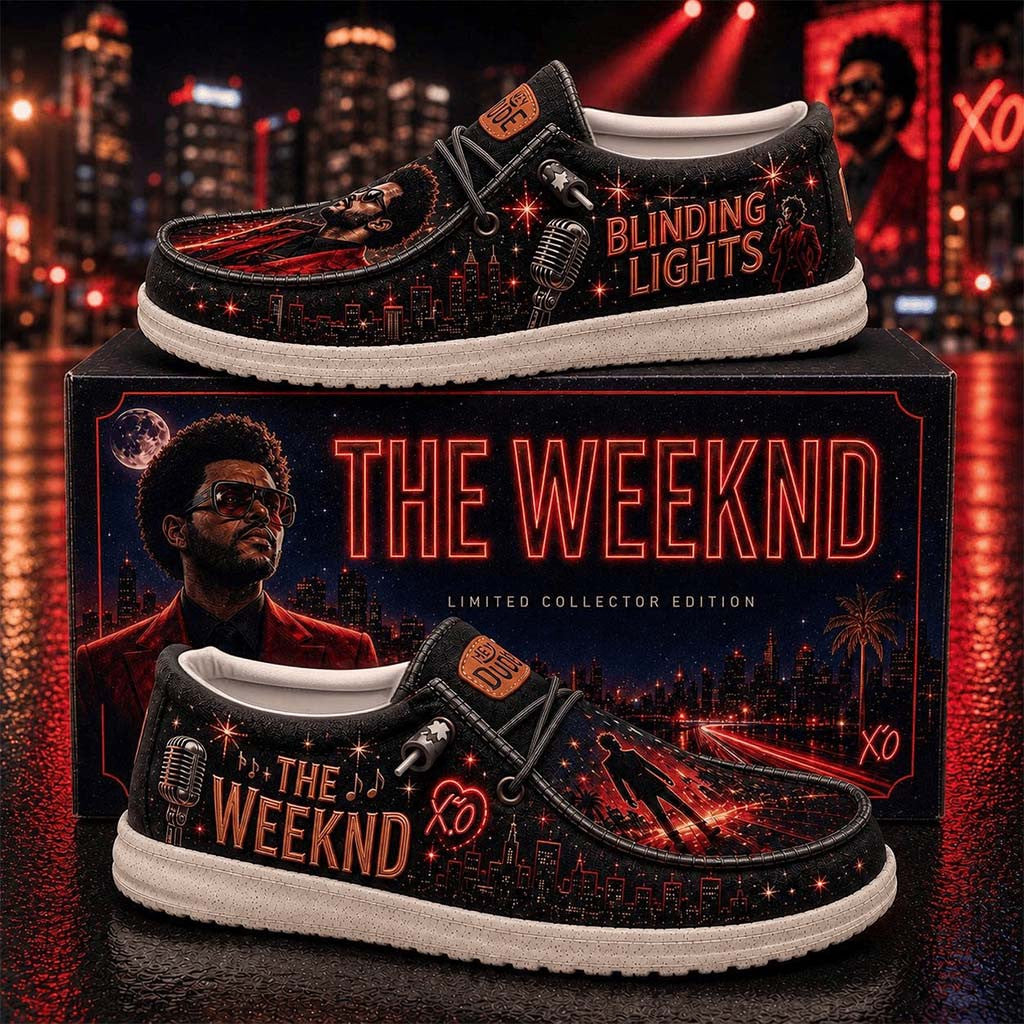 The Weeknd Blinding Lights Shoes 2026 The Weeknd Merch Gifts For Music Lovers - Merchluma