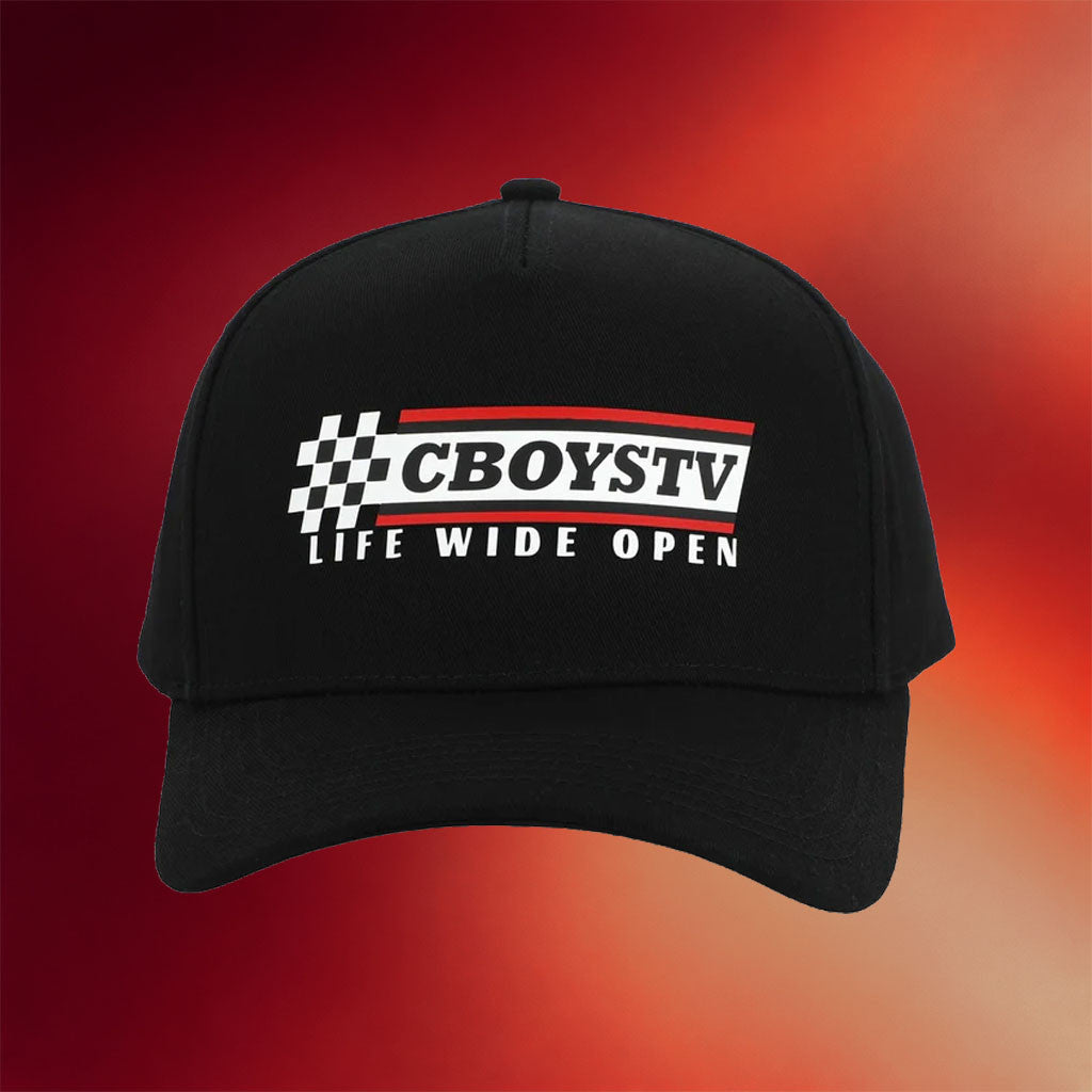 CboysTV Merch 2026 Raceway Hat Life Wide Open Hat Gifts For My Husband - Merchluma