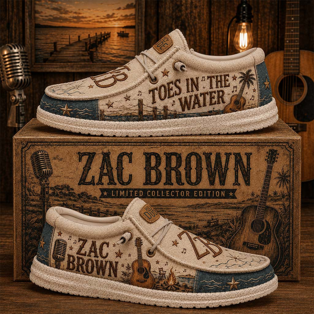 Zac Brown Toes In The Water Shoes Zac Brown Merch Gift For Country Music Fans - Merchluma