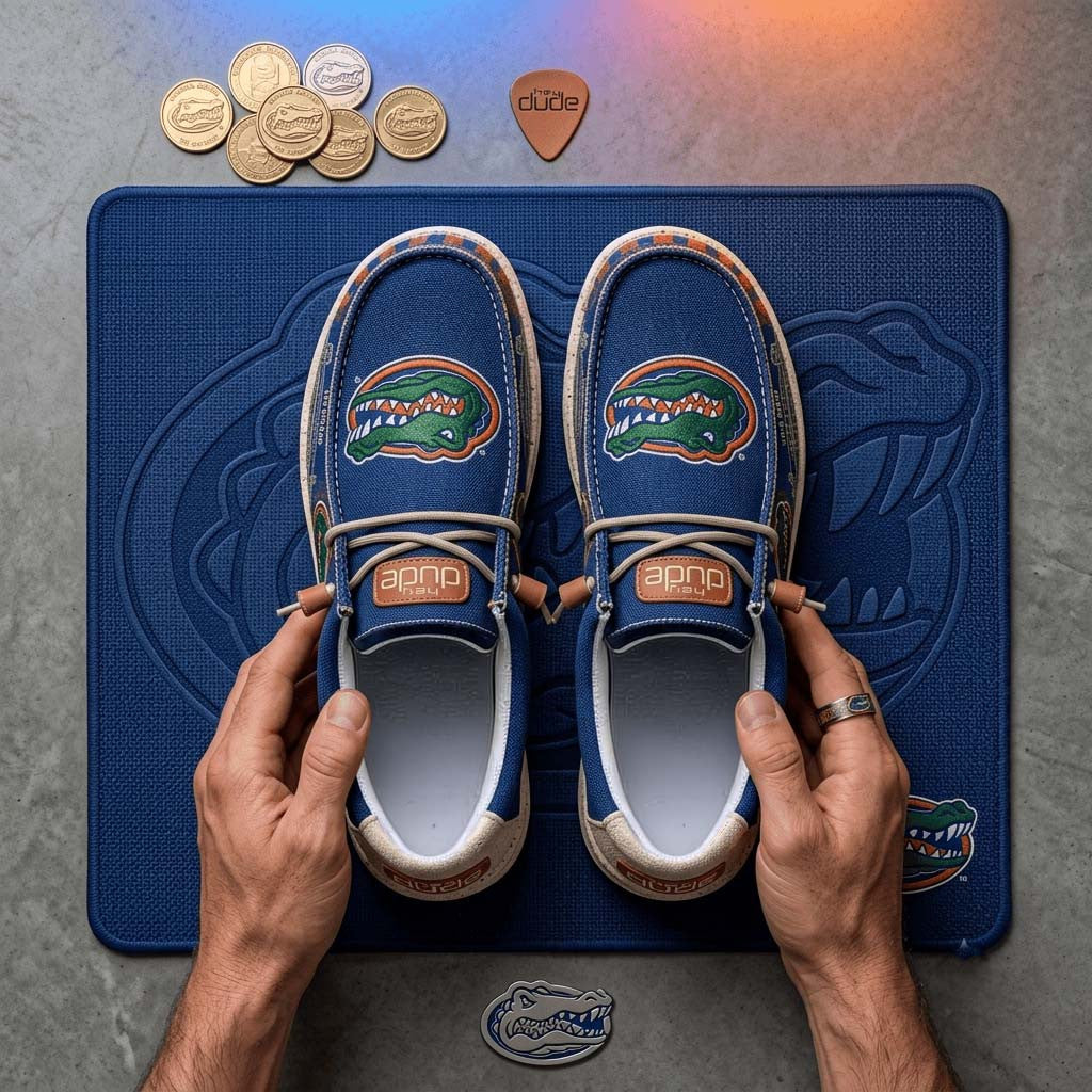 Florida Gators Shoes Game Day Loafers Florida Gators Merch Gifts For Your Boyfriend - Merchluma