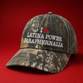 I Love Latina Power Paraphernalia Camo Hat Embroidered Latina Power Merch Gift For Friends - Merchluma