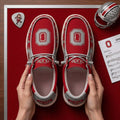 Ohio State Buckeyes City Skyline Shoes Buckeyes Merch Cool Gift For Football Lovers - Merchluma