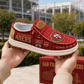 San Francisco 49ers Levi's Stadium Shoes Faithful To The Bay Loafers 49ers Merch Football Gifts - Merchluma