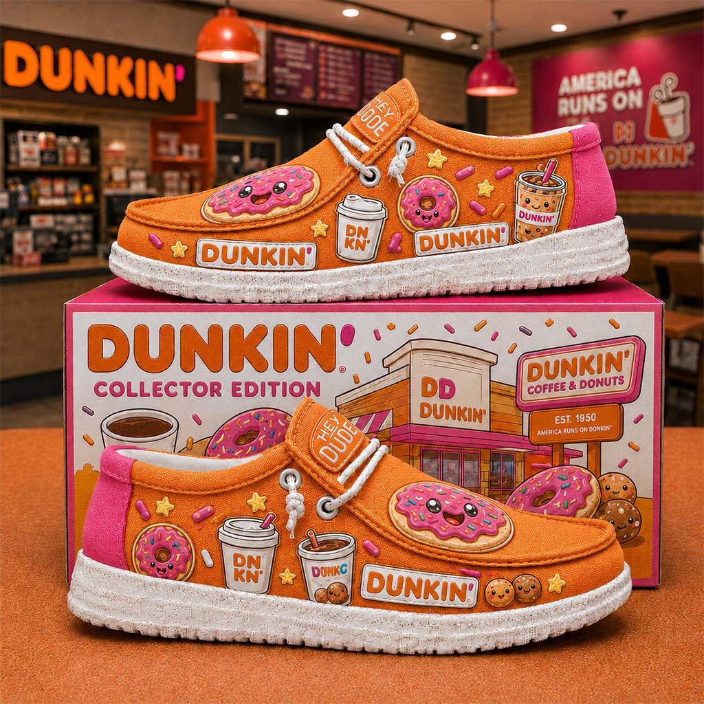 Dunkin Donuts Shoes Coffee Lover Gear Cute Birthday Gifts For Girlfriend - Merchluma