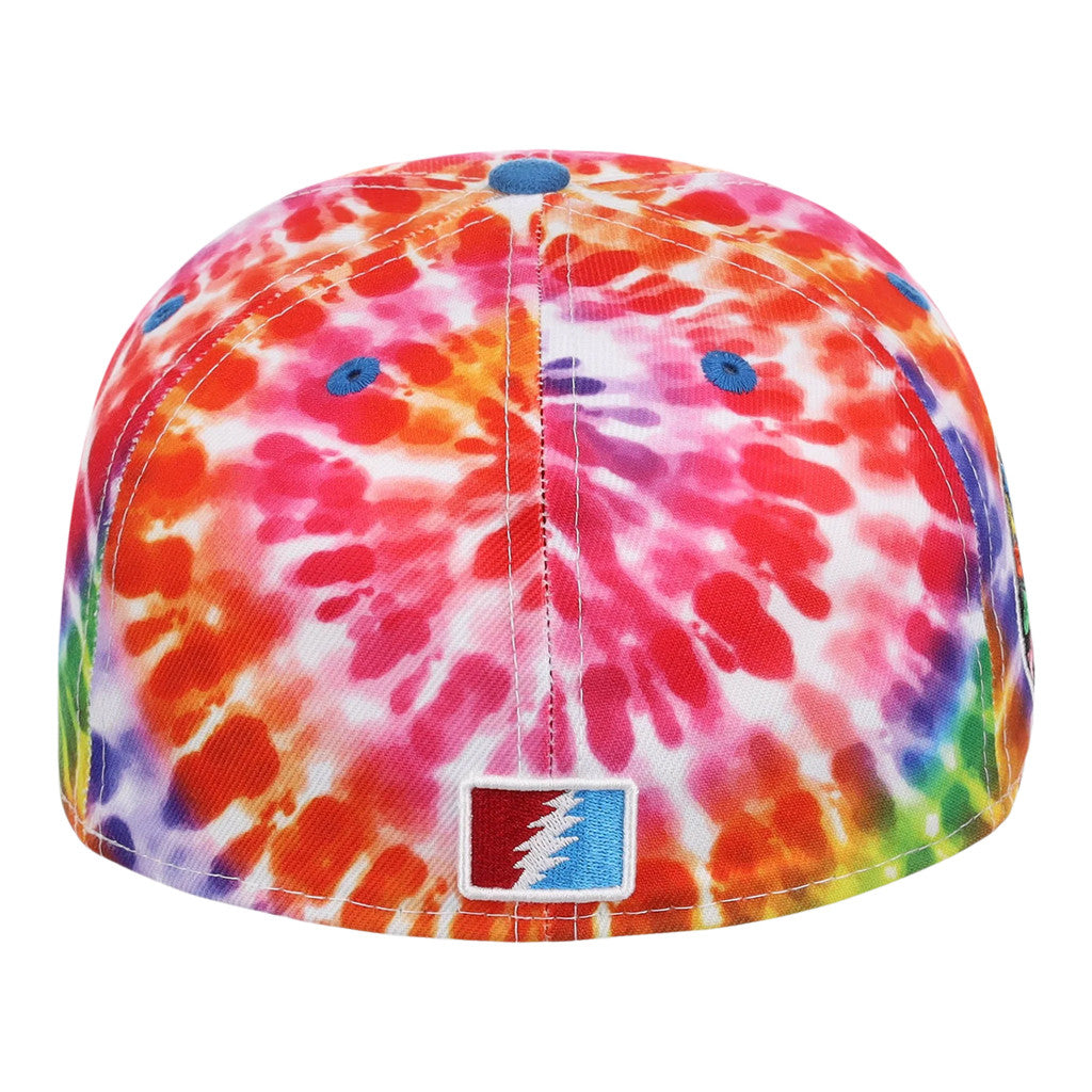 Lids Hat Drop Grateful Dead Collection Merch Tie-Dye Snapback Hat Embroidered Gifts For BFF - Merchluma