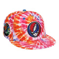 Lids Hat Drop Grateful Dead Collection Merch Tie-Dye Snapback Hat Embroidered Gifts For BFF - Merchluma