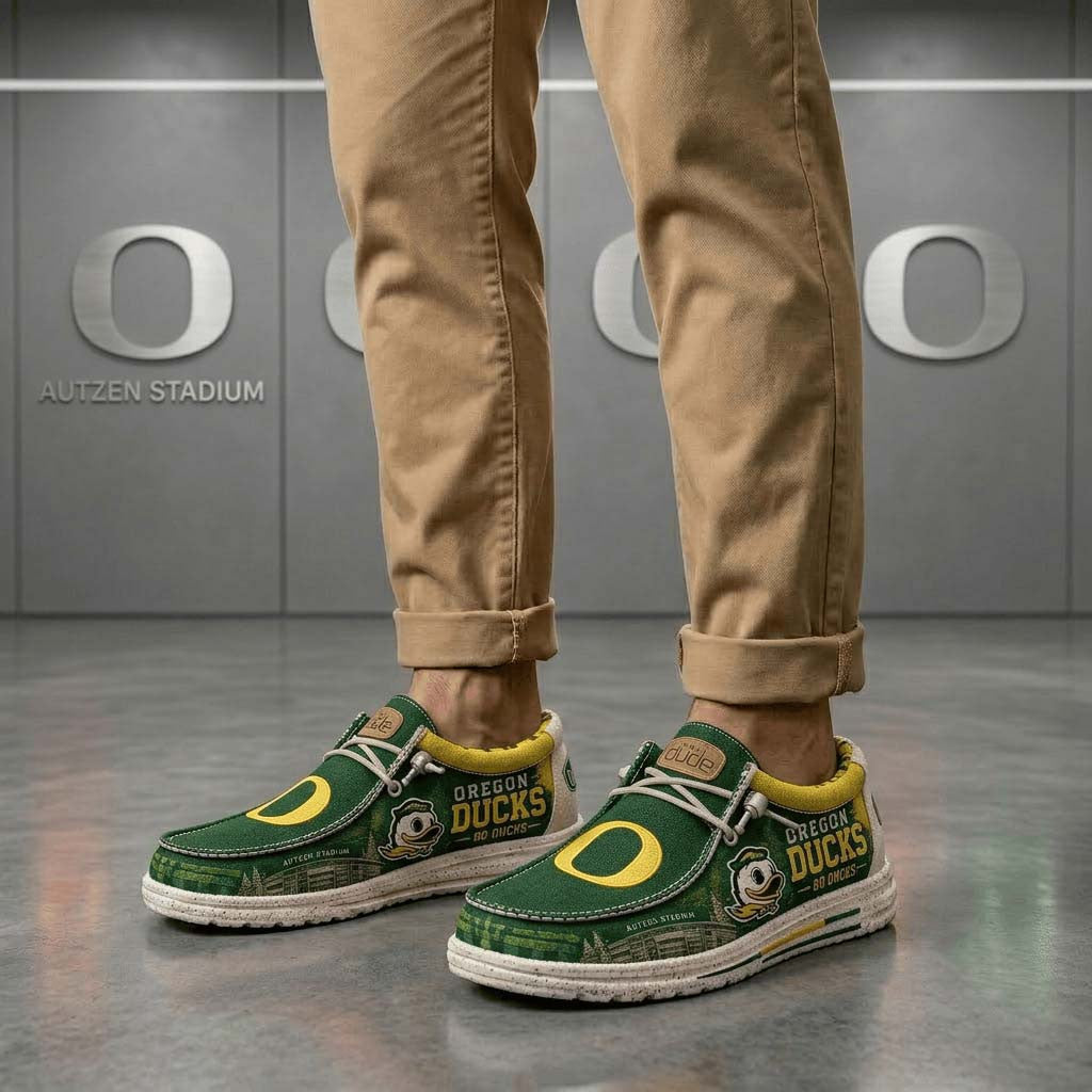 Oregon Ducks Autzen Stadium Shoes Oregon Ducks Merch Best Gift For Football Lovers - Merchluma