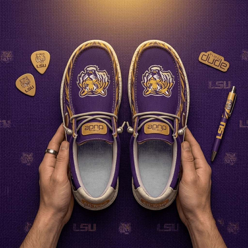 LSU Tigers Shoes Gameday Loafers LSU Tigers Merch Present For Sport Lovers - Merchluma