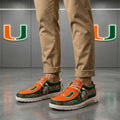 Miami Hurricanes Stadium Shoes Game Day Loafers Miami Hurricanes Merch Gift For Husband - Merchluma