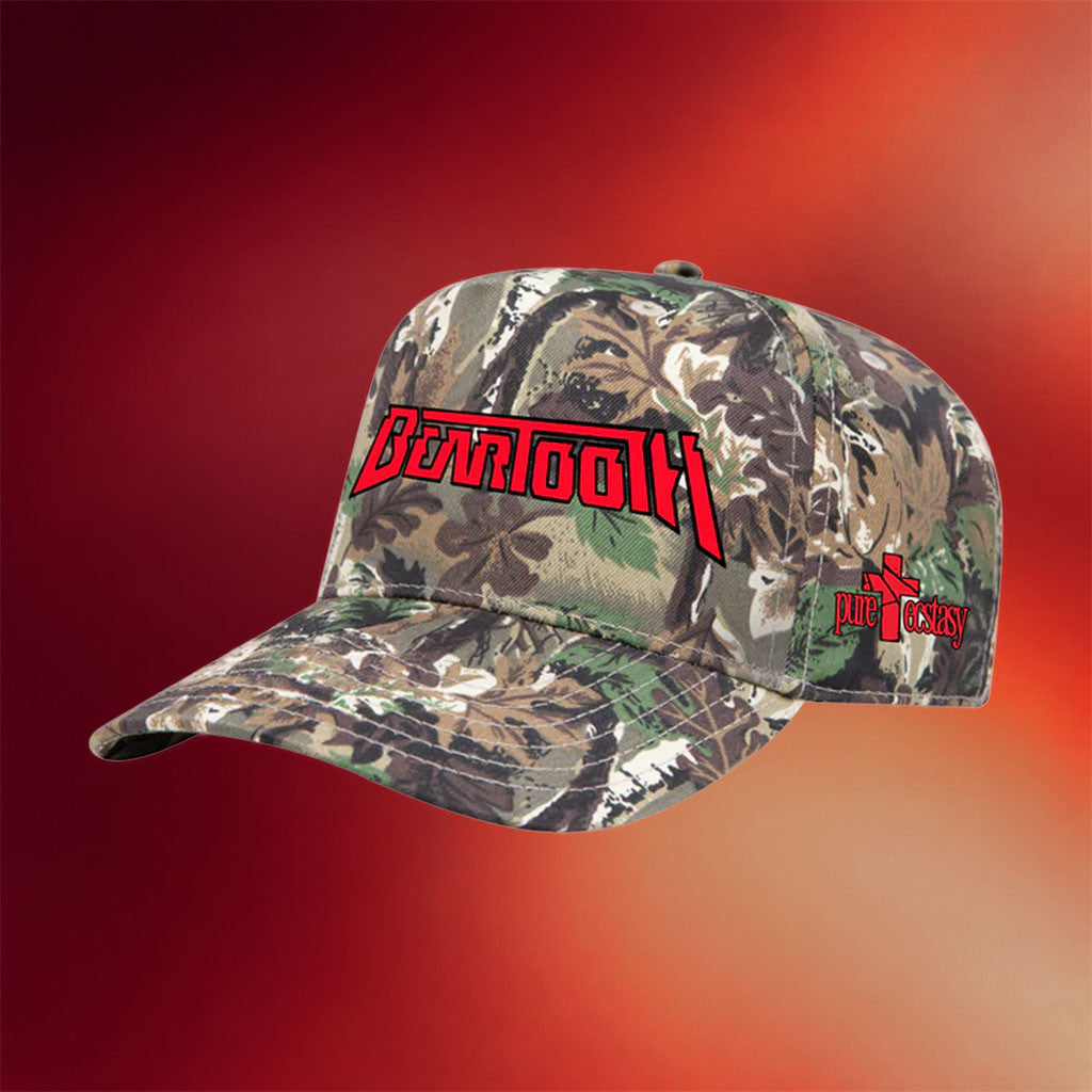 Beartooth Merch 2026 Beartooth Logo Camo Hat Pure Ecstasy Cap Gifts For Band Fans - Merchluma