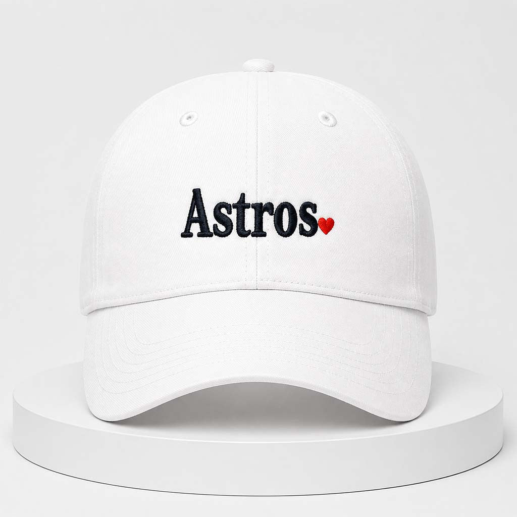 Houston Astros Merch 2026 Astros Heart Hat Embroidered Gift For Baseball Lovers - Merchluma