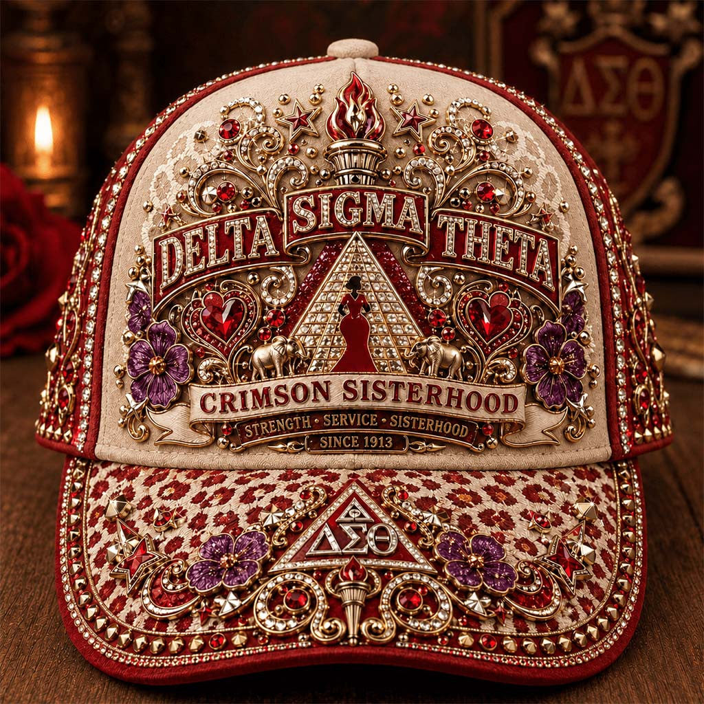 Delta Sigma Theta Crimson Sisterhood Since 1913 Hat Delta Sigma Theta Merch Sister Gifts - Merchluma