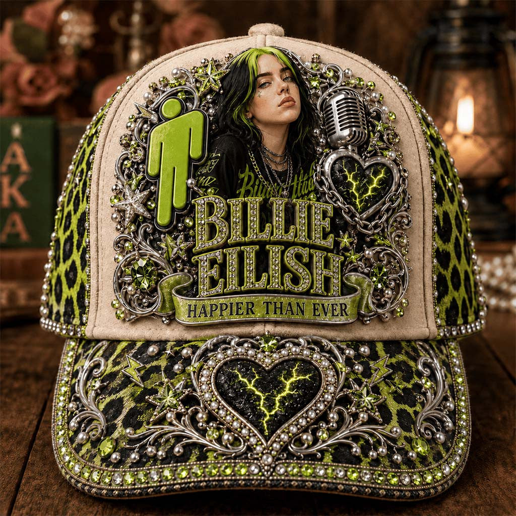 Billie Eilish Happier Than Ever Hat Billie Eilish Merch Best Gifts For Music Lovers - Merchluma
