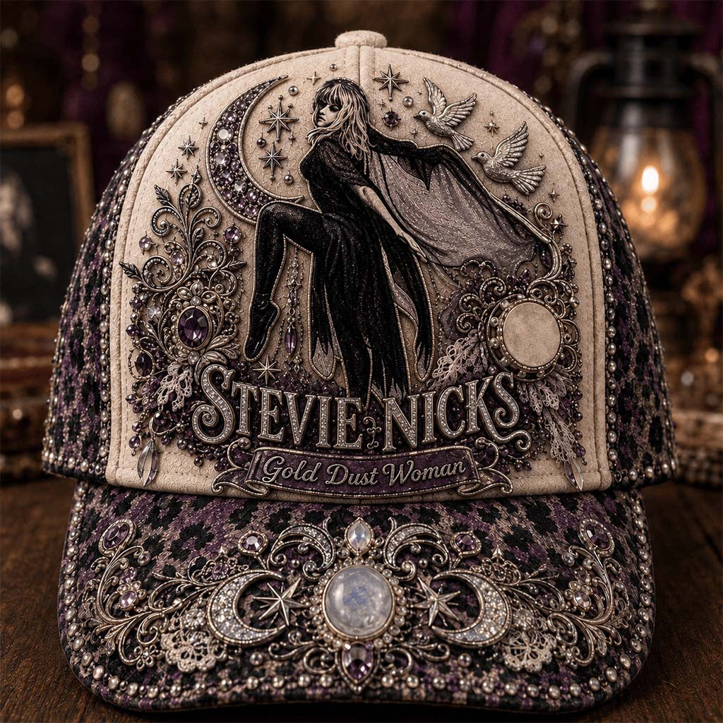 Stevie Nicks Merch Gold Dust Woman Hat Birthday Gifts For Music Lovers - Merchluma