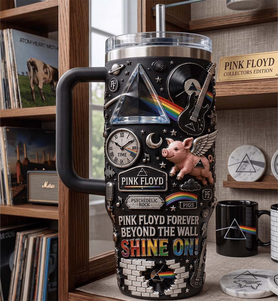 Pink Floyd Merch Pink Floyd Forever Beyond The Wall Shine On Tumbler Gifts For Friends - Merchluma